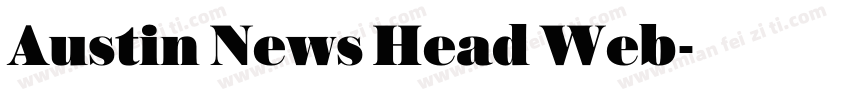 Austin News Head Web字体转换